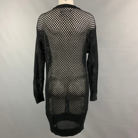 MOSCHINO x H&M Size XS Black & Multi-Color Mesh Wool Disney Pullover
