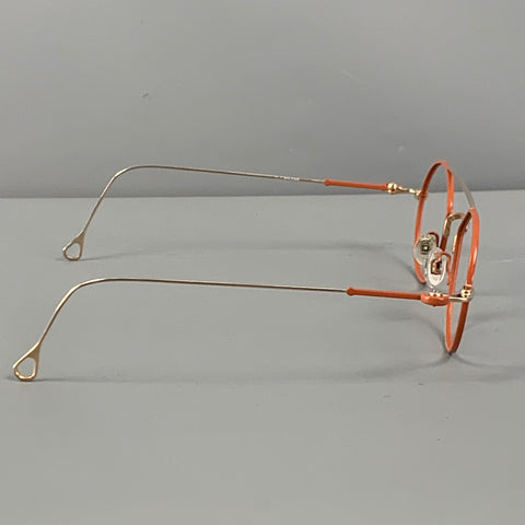 ANNE ET VALENTIN Brown Gold Two Tone Metal Frames
