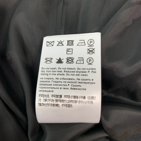 ESCADA Taille 12 Blazer abstrait en mélange de polyester noir argent