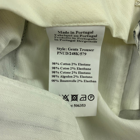 PAUL SMITH Size 30 Black & White Painted Cotton Blend Zip Up Dress Pants