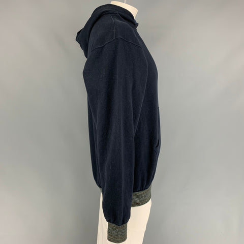 45rpm Size M Navy Cotton Hooded Sweatshirt