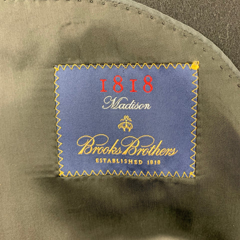 BROOKS BROTHERS by LORO PIANA Size 46 Black Cashmere Notch Lapel Sport Coat