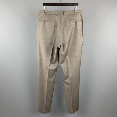 ERMENEGILDO ZEGNA TROFEO Size 38 x 36 Gray Wool Dress Pants