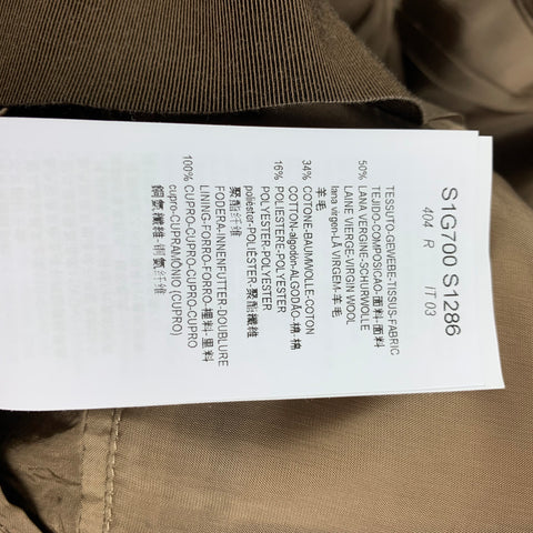 EMPORIO ARMANI Size 34 Brown Black Woven Wool Blend Sport Coat