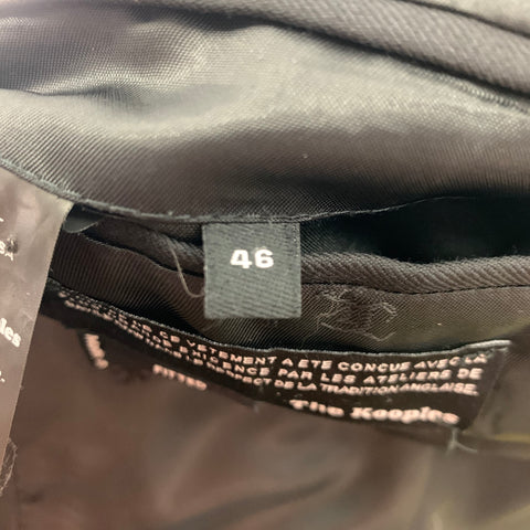 THE KOOPLES Size 36 Black Wool Peak Lapel Sport Coat