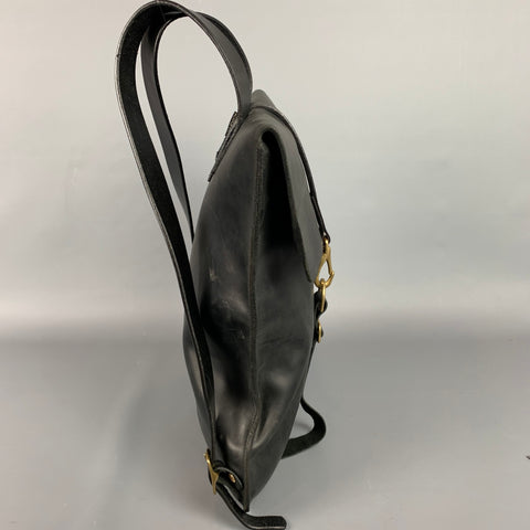 KIKA NY Black Leather Backpack