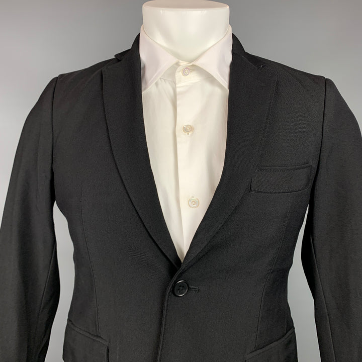 3.1 PHILLIP LIM Size 36 Black Wool / Polyamide Notch Lapel Sport Coat