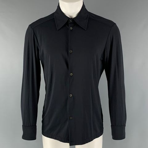 PRADA SPORT Size S Black Jersey Long Sleeve Shirt