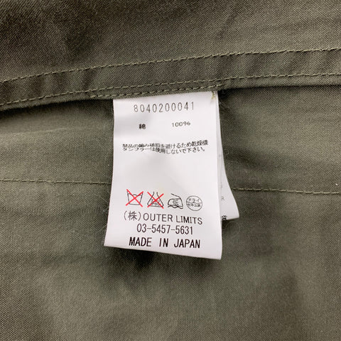 NIGEL CABOURN Size S Olive Cotton Patch Pockets Hooded Parka Coat