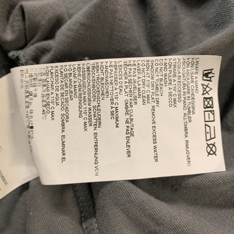 MAISON MARGIELA Size L Grey Cotton Short Sleeve T-shirt