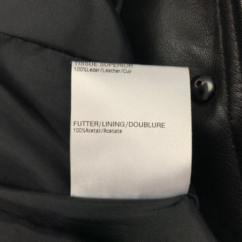 FERAUD Taille 8 Veste à simple boutonnage en cuir noir