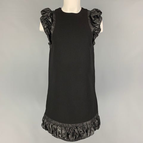 CHRISTOPHER KANE Taille 4 Robe sans manches en polyester noir en tissus mélangés