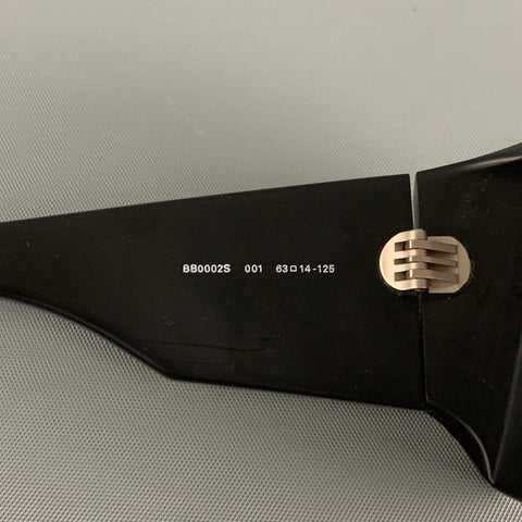 BALENCIAGA Black Acetate Square Sunglasses