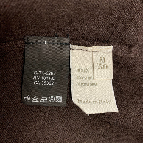 ERMENEGILDO ZEGNA Size M Brown Cashmere Turtleneck Sweater