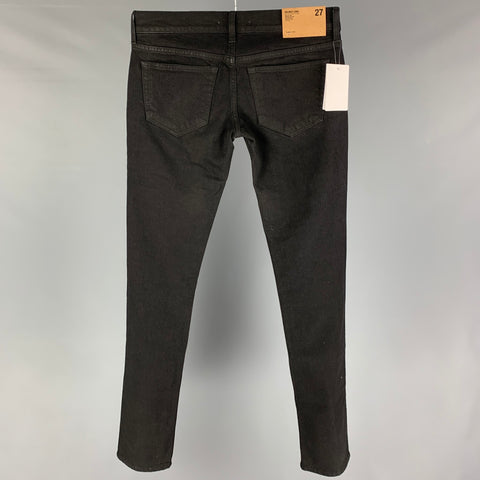 HELMUT LANG Taille 27 Noir Coton Femme Lo Cigarette Jeans