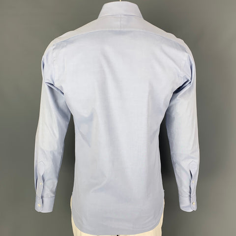 HAMILTON Size L Blue Long Sleeve Shirt