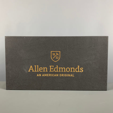 ALLEN EDMONDS Taille 10 Chaussures à lacets en cuir perforé marron à bout droit