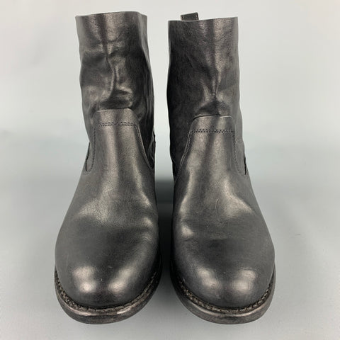 RAG &amp; BONE Talla 11 Botines Goodyear hechos a mano de cuero negro