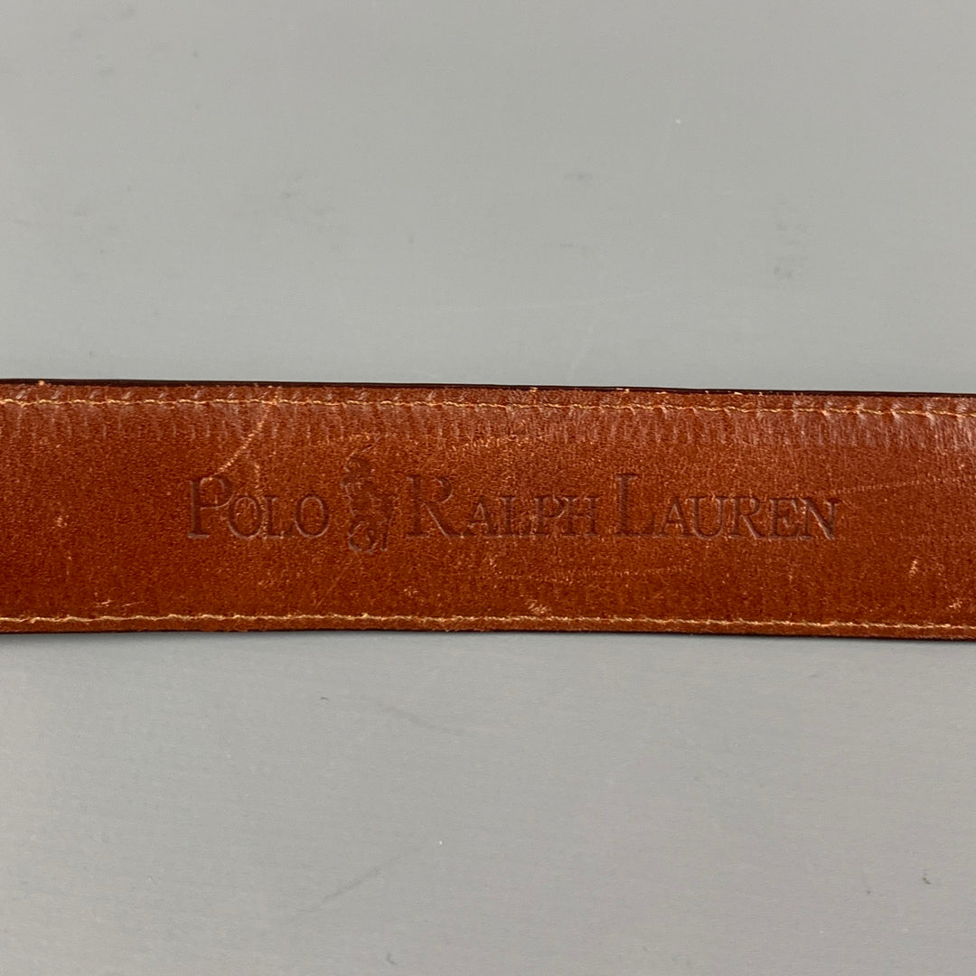 POLO by RALPH LAUREN Size 28 Brown Leather Alligator Belt