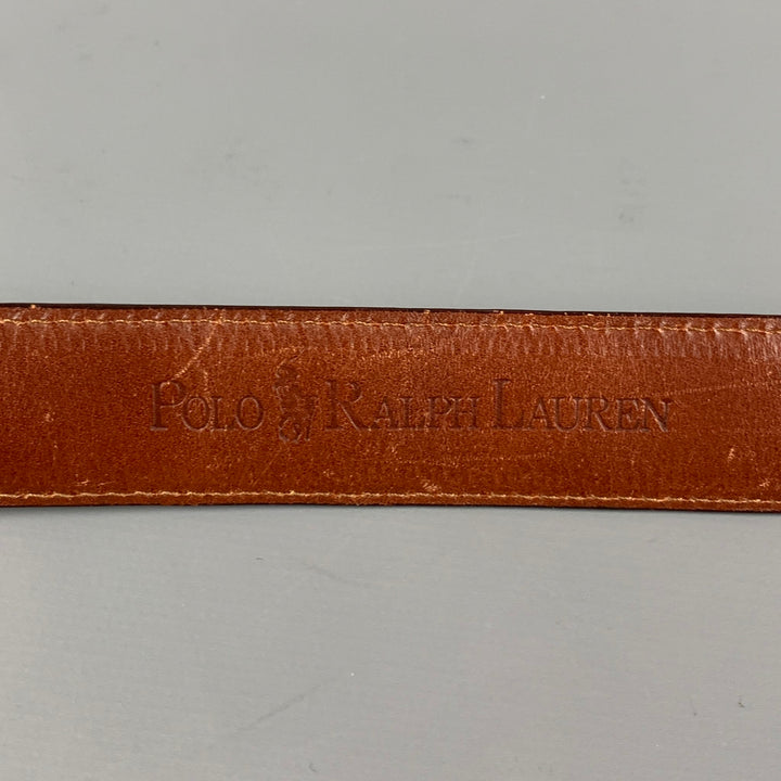 POLO by RALPH LAUREN Size 28 Brown Leather Alligator Belt