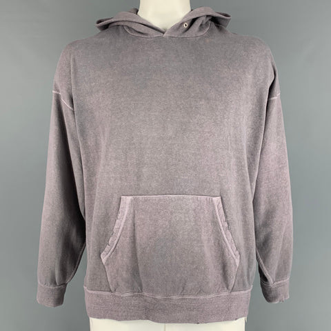 VISVIM Sudadera con capucha Jumbo de algodón con lavado morado talla L