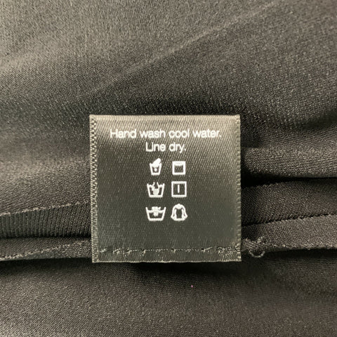 NORMA KAMALI Size L Black Polyester &  Spandex Solid Dress