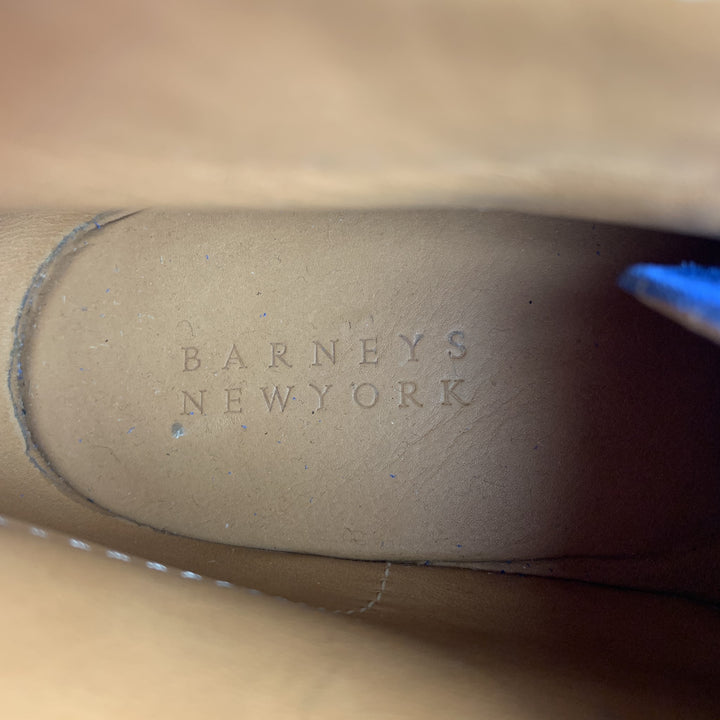 BARNEY'S NEW YORK Botas con cordones en color azul real talla 8