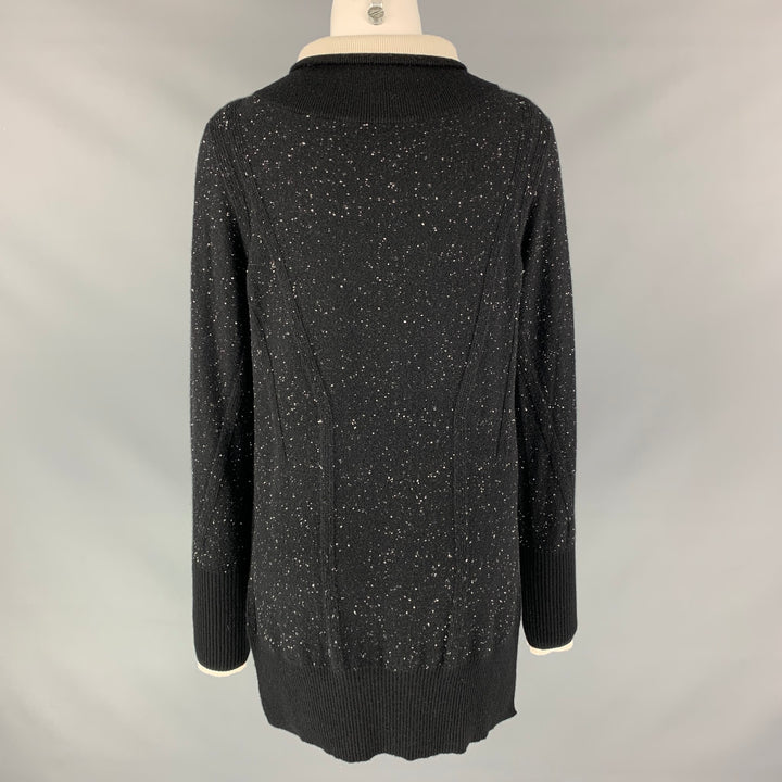 RAG & BONE Size S Black White Cashmere Dots Sweater