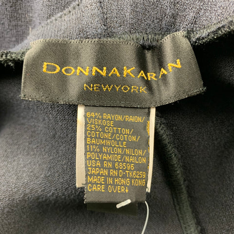 DONNA KARAN Taille M Leggings en mélange de rayonne noire