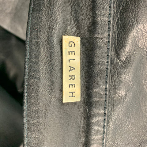 GELAREH Size S Black Goat Skin Shoulder Jacket