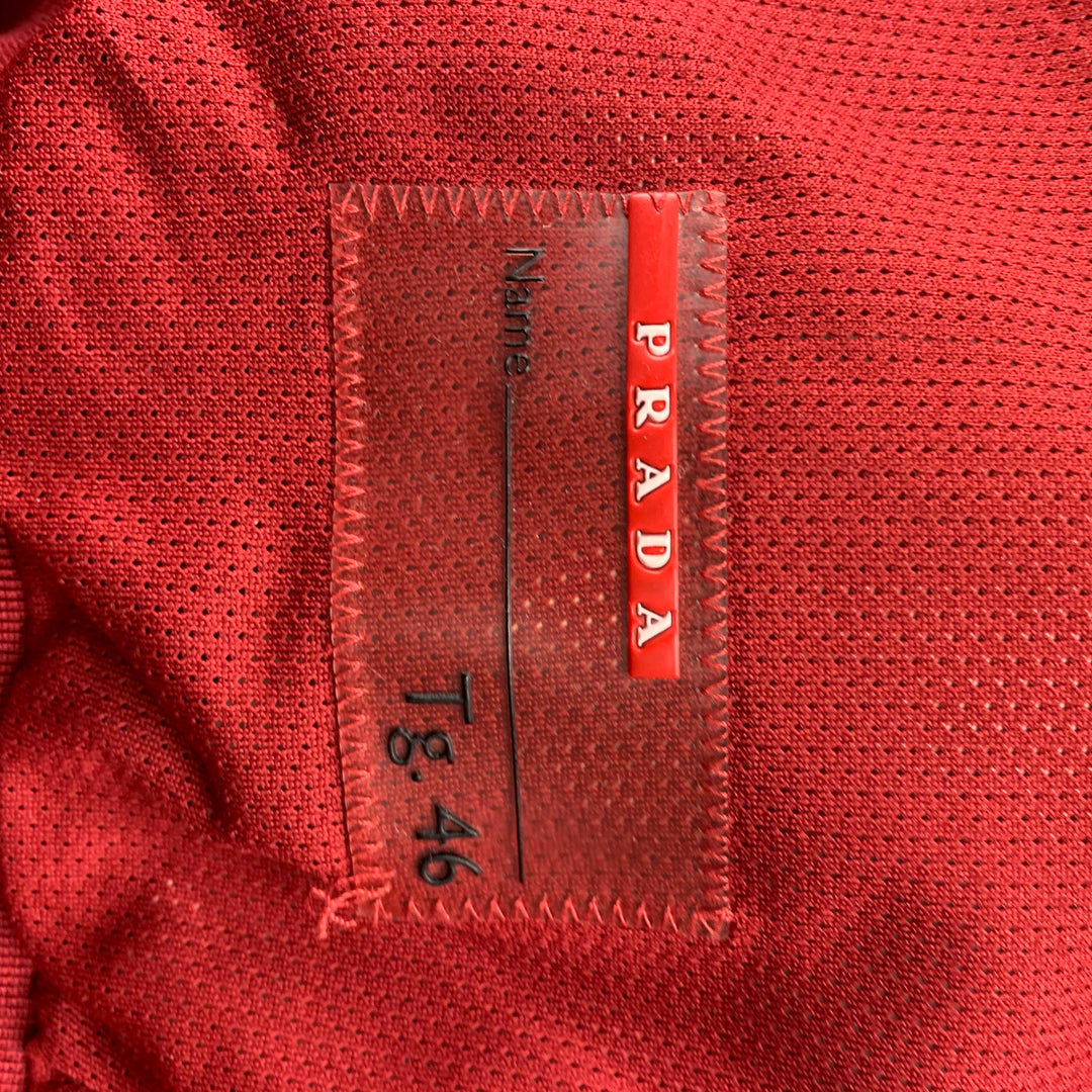 PRADA Taille 36 Veste coupe-vent en polyester rouge