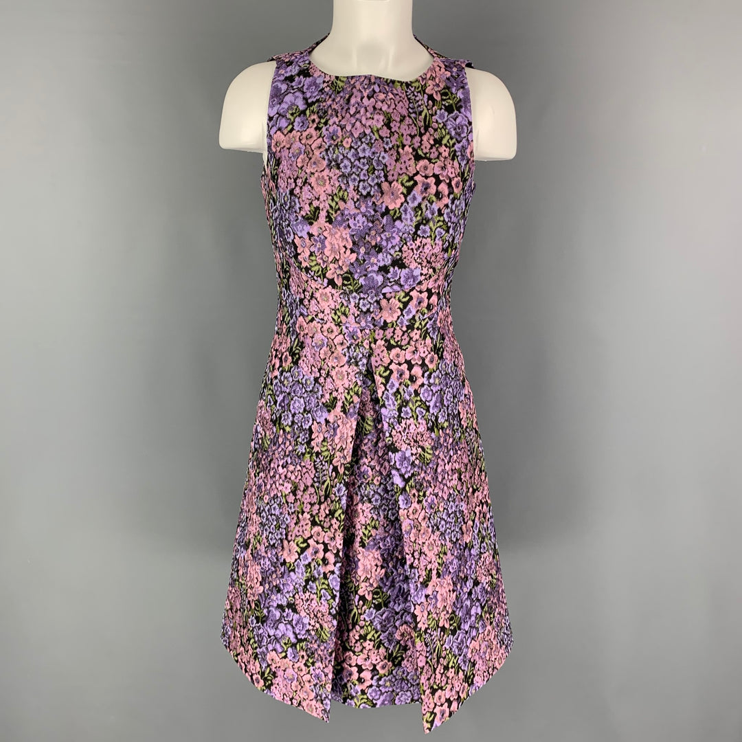 MICHAEL KORS Size 6 Purple Pink Polyester Floral A-Line Dress – Sui Generis  Designer Consignment