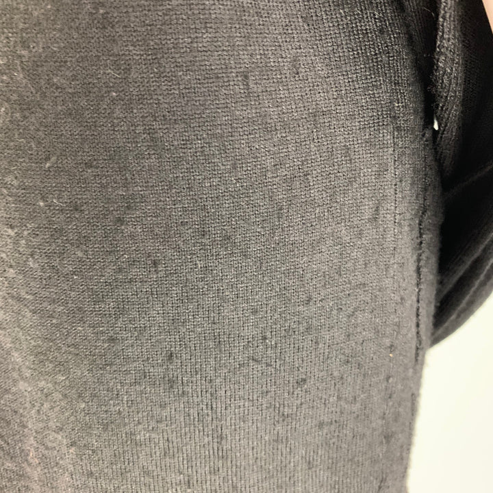 MARTIN MARGIELA Size S Black Wool Blend V-Neck Cardigan - Womens