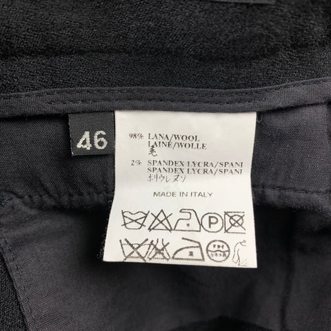 CoSTUME NATIONAL Size 30 Black Wool Zip Fly Dress Pants