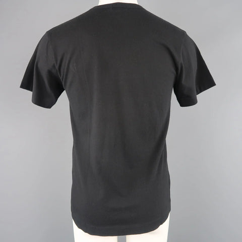 COMME des GARCONS HOMME PLUS Size L Black Belt & Ladies Graphic Cotton T-shirt COMME des GARCONS HOMME PLUS