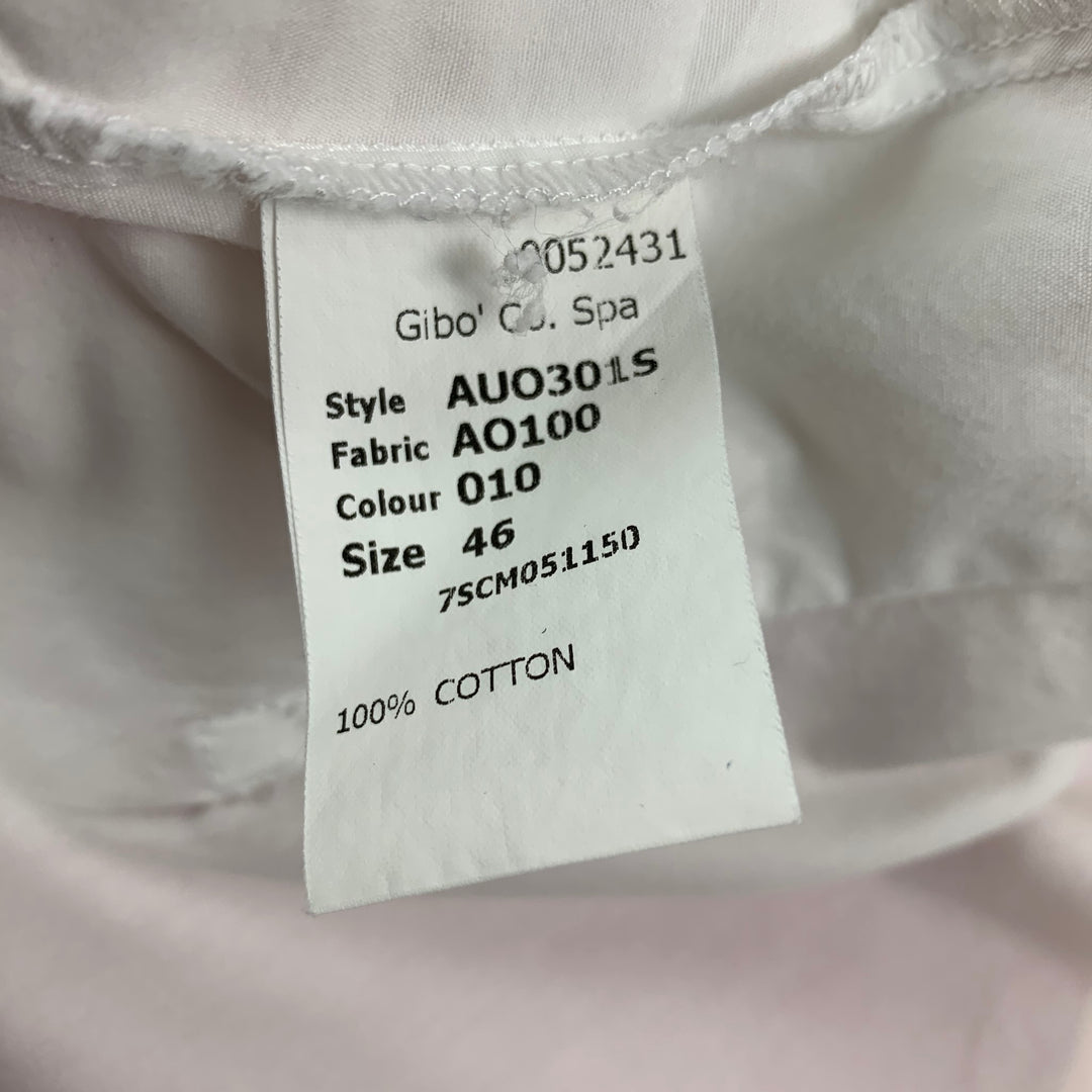 JOHN GALLIANO SS 07 Size XS White Dr Feel Good Graphic Cotton Long Sleeve Shirt