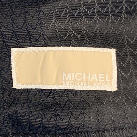 MICHAEL by MICHAEL KORS Size 40 Navy Checkered Short Wool Blend Sport Coat