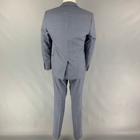 THE KOOPLES Size 38 Blue Grid Wool Notch Lapel Suit