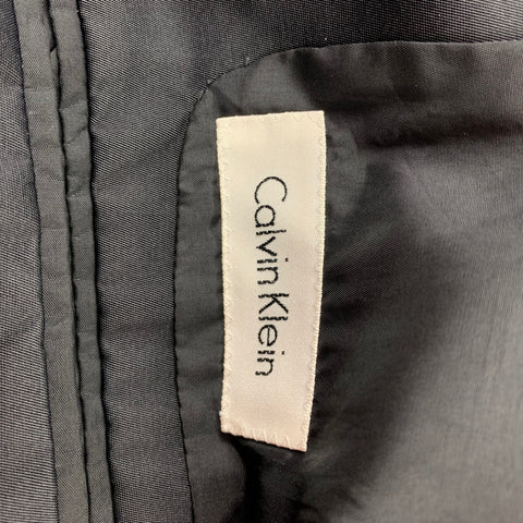 CALVIN KLEIN Size 36 Black Polyamide Hidden Snaps Jacket