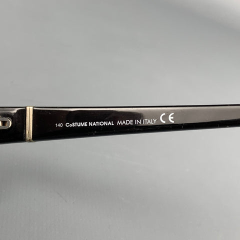 Vintage CoSTUME NATIONAL Black Acetate Sunglasses