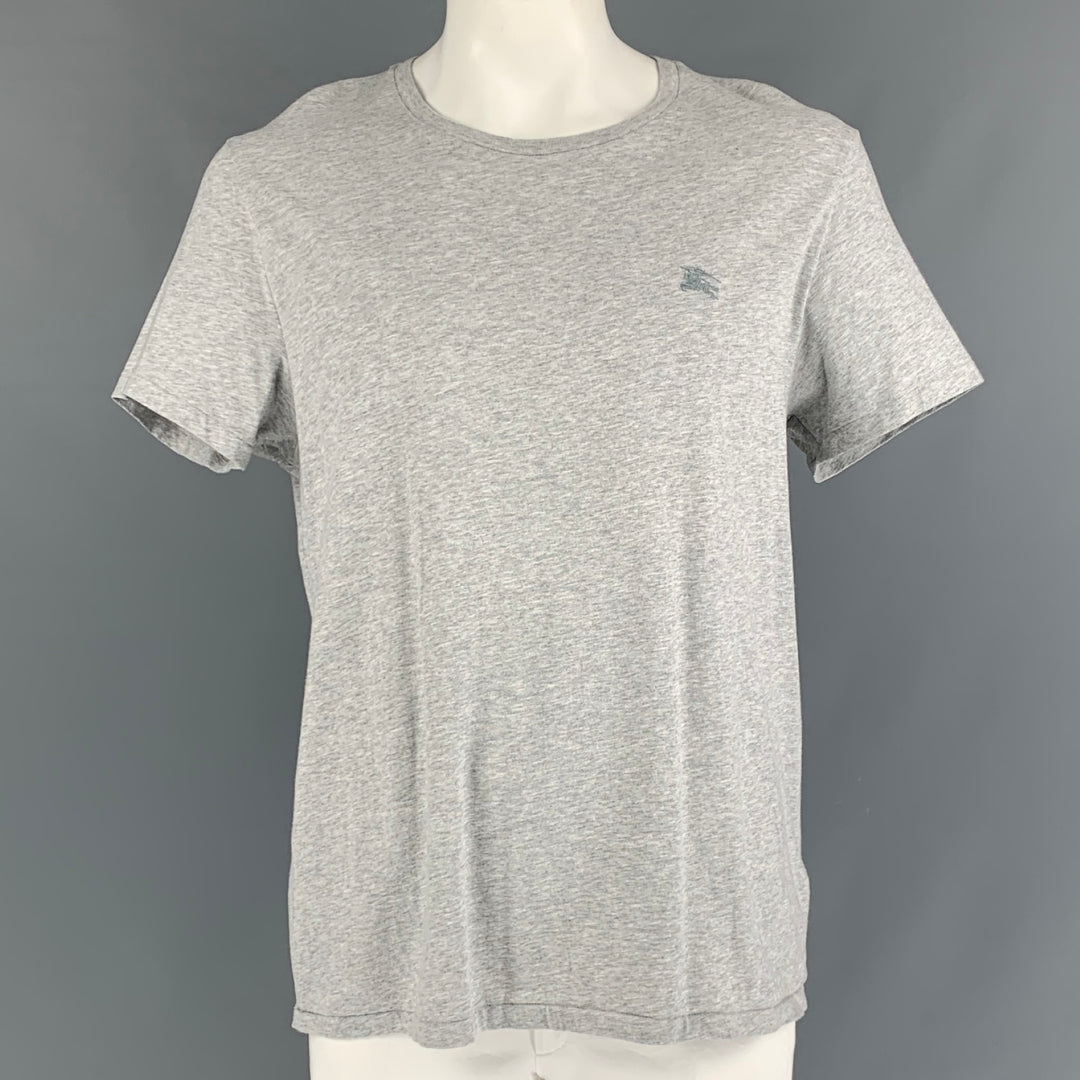 BURBERRY LONDON Taille XXL T-shirt en coton chiné gris