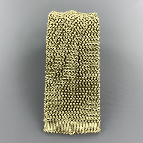LOCK & CO LONDON Moss Green Silk Textured Knit Tie