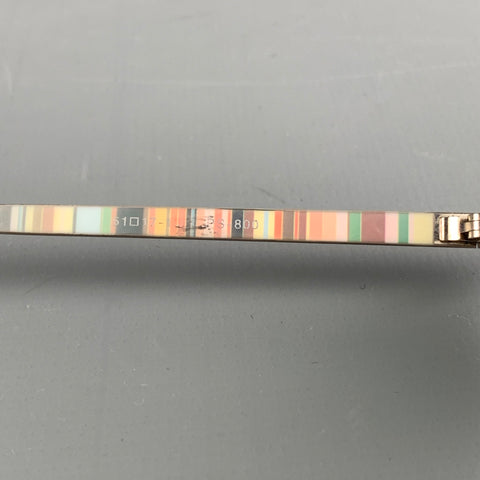Vintage PAUL SMITH Silver Stripe Metal Sunglasses