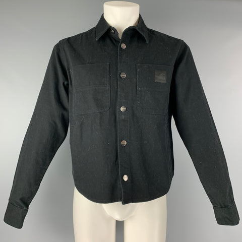 WARDROBE.NYC Size XS Black Cotton Trucker Jacket (Indoor) / Shirt