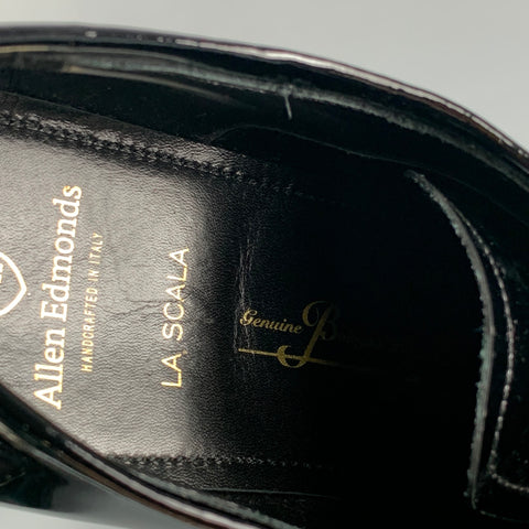 ALLEN EDMONDS Size 10 Black Leather La Scala Lace Up Shoes