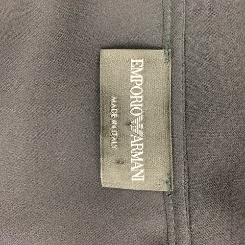 EMPORIO ARMANI Size 6 Black White Print Blouse