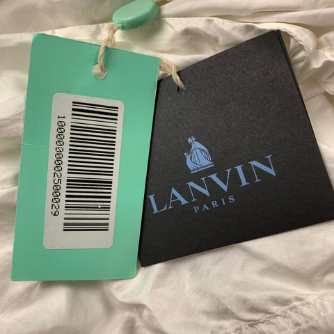 LANVIN 2007 par Alber Elbaz Taille 6 Haut décontracté en polyester blanc