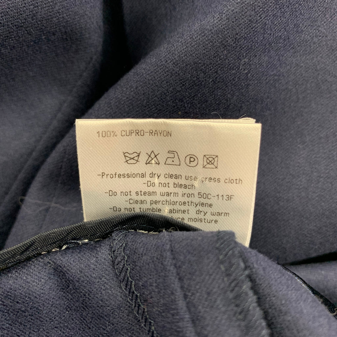 GIORGIO ARMANI Size 2 Navy Rayon Pleated Dress Pants