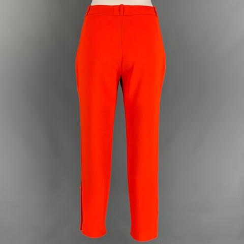 ALTUZARRA Size 4 Orange Triacetate Blend Dress Pants