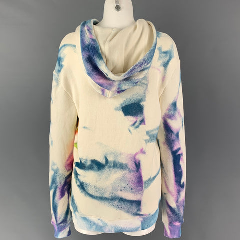 THE ELDER STATESMAN Size XS Cream Multi-Color Cotton Cashmere Casual Top